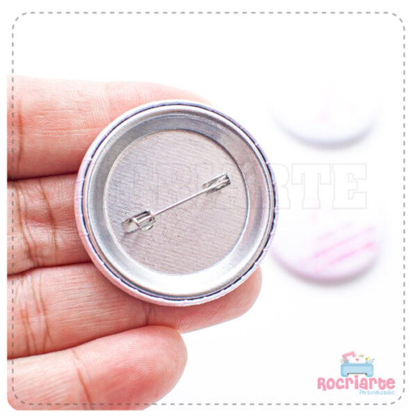 Button Alfinete (Broche) - Outubro Rosa - Imagem 2