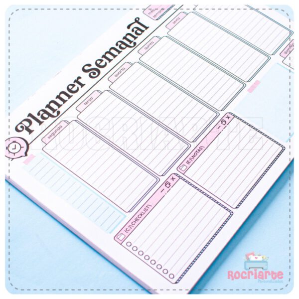 Planner de Mesa Semanal Permanente - Imagem 6