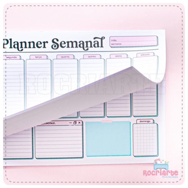 Planner de Mesa Semanal Permanente - Imagem 2