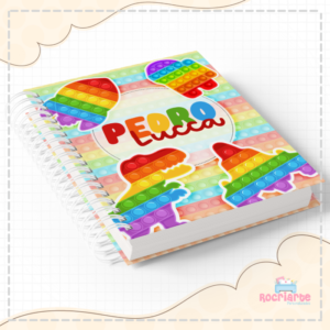 Pop It Colorido - Agenda Escolar Personalizada