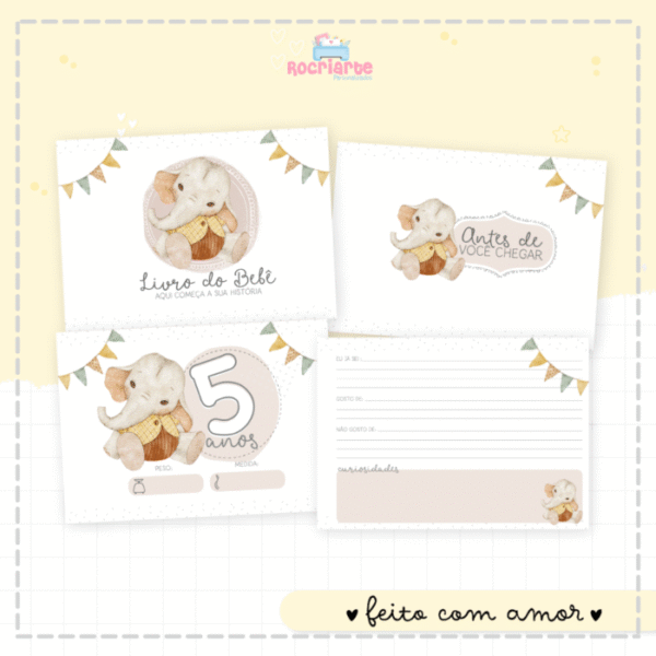 Baby Elefante Vintage - Imagem 2